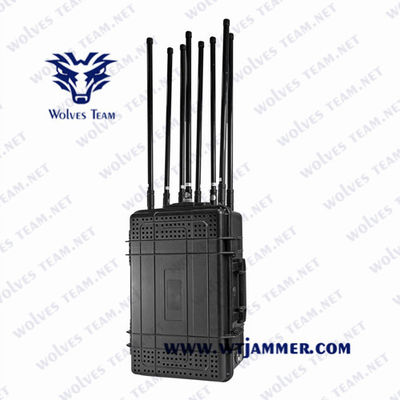 Volledige Frequentie 800 Watts 1000m Draagbare Mobiele Stoorzender