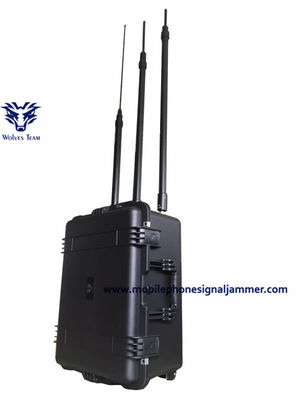 Waterdichte UHF400 Mhz 600W 600m draagbaar stoorzenderapparaat