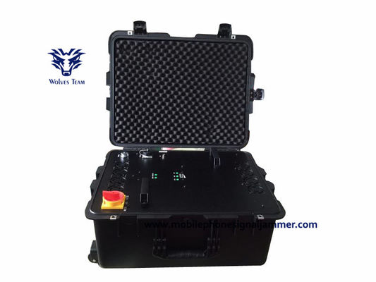 Maak Openluchtied-Bom de Mobiele telefoon WIFI van de 9 - 12 kanalen Hoge macht UHFwaterdicht het Signaalstoorzender van VHF GPS