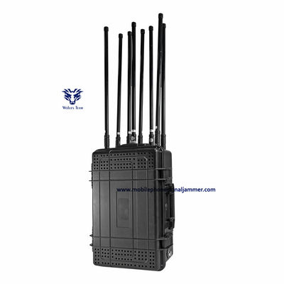 All In One Waterdichte Outdoor 25-6000 MHz Signaalstoorzender High Gain Omni-directionele antennes tot 2000 meter