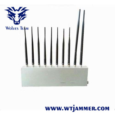 10 banden 16 Stoorzender van het Watts3g 4G GPS WiFi LoJack VHF de UHFsignaal