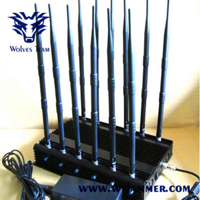 kopen 12 banden 50m 20W GSM DCS 3G 4G WIFI GPS RF Signal Jammer online manufacture