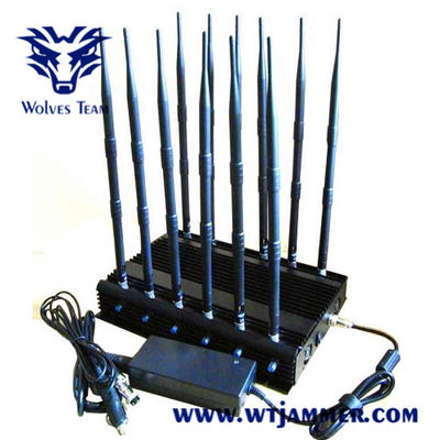 12 banden 50m 20W-GSM het Signaalstoorzender van DCS 3G 4G WIFI GPS rf