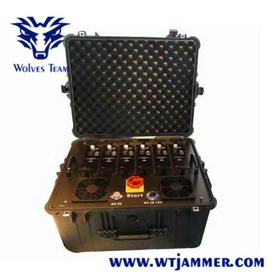 Draagbare 8 GSM 530W RCIED IED van Bandengps 2G 3G 4G Bomstoorzender
