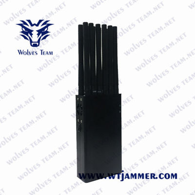 kopen 12 banden CDMA UHF VHF 25m 12W Handheld Signal Jammer online manufacture