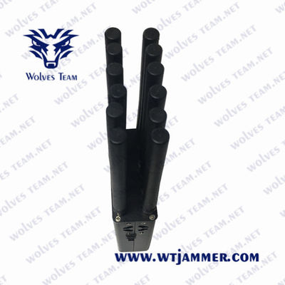 12 banden CDMA UHFvhf 25m Handbediende het Signaalstoorzender van 12W