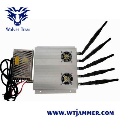 GSM CDMA 3G WIFI 5 Antenne 60m Binnen het Signaalstoorzender van 25W