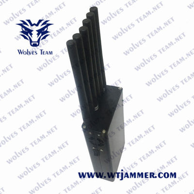 kopen 6 antennes Handheld 3G 4G 6W mobiele telefoon jammer online manufacture