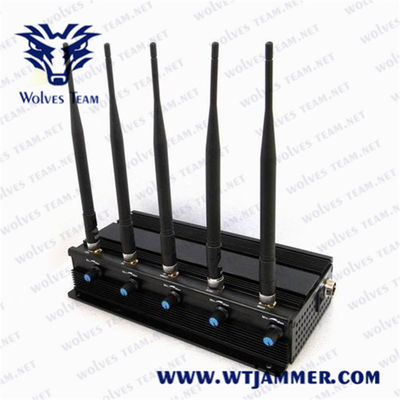 kopen 5 antennes Mobiele telefoon 40m 12W GPS jammer online manufacture