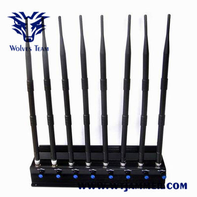 Multifunctionele 8 Blocker GPS WiFi van de Banden Regelbare Krachtige Multifunctionele 3G 4G Telefoon (4G LTE/Wimax)