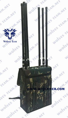 GSM WiFi 2.4G 3G 4G 40w GPS van rugzakied Frequentiestoorzender
