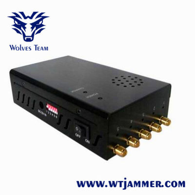 Handbediende GSM 3G 4G 5G WiFi Lojack van 12W CDMA Signaalstoorzender