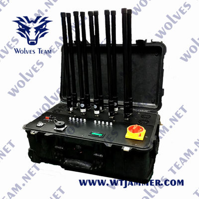 Stoorzender van de hoge Machts de Draagbare 2500m WiFi 3.6G Hommel Rf
