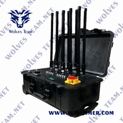 Stoorzender van de hoge Machts de Draagbare 2500m WiFi 3.6G Hommel Rf