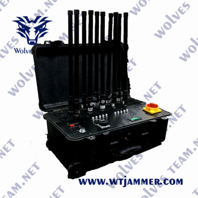 Stoorzender van de hoge Machts de Draagbare 2500m WiFi 3.6G Hommel Rf