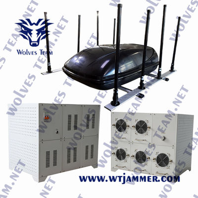 Portable Cell Phone RF Signal Jammer High Power Vehicle Bomb Jammer With DDS Convoy Jamming System