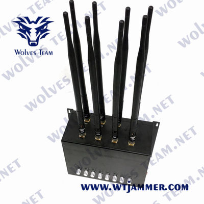 8 banden16w GSM CDMA GPS Stoorzender 30m van het Desktopsignaal met AC Adapter