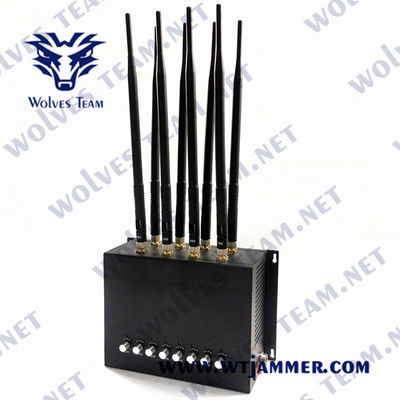 8 banden16w GSM CDMA GPS Stoorzender 30m van het Desktopsignaal met AC Adapter