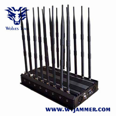 100m 100W CDMA Cellulaire Regelbare GSM 3G 4G 5G van de Signaalstoorzender