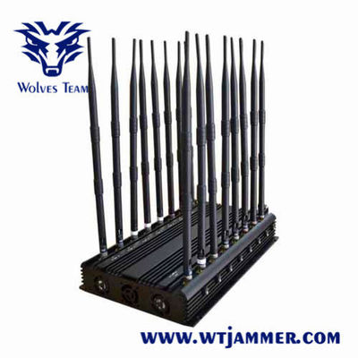 kopen L1 L2 L5 Lojack Portable Signal Jammer 18 Antennen 3G 4G 5G WiFi UHF VHF 35W online manufacture