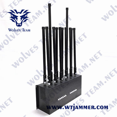 kopen 12 kanalen 50m 36W mobiele telefoonsignaaljammer GSM 3G WIFI 5.8G online manufacture