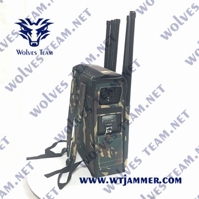 De Stoorzendergsm 4G 5G GPS L1 van DC24V 200m rf Manpack de Stoorzender van het Rugzaksignaal