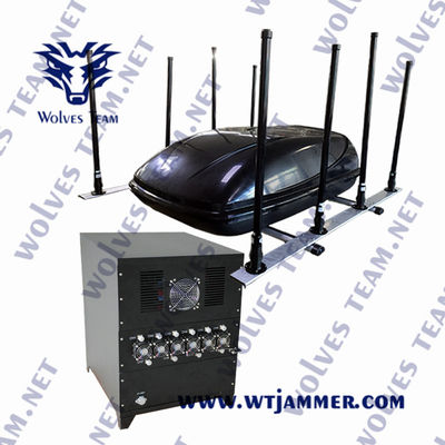 330W 6000Mhz maken IED-Bomstoorzender 800m de Militaire waterdicht Stoorzender van de Voertuigbom