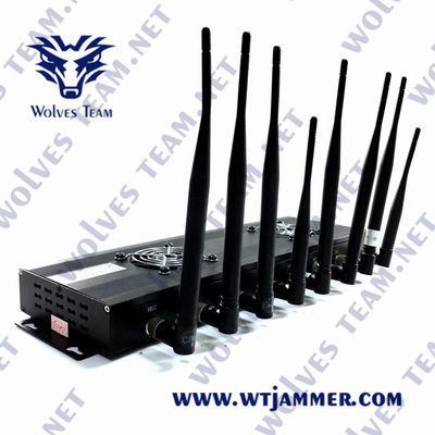 GSM Lojack van 3G 4G 5G Mobiele Telefoonblocker AC100V 35W GPS VHF UHFstoorzender