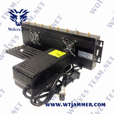 GSM Lojack van 3G 4G 5G Mobiele Telefoonblocker AC100V 35W GPS VHF UHFstoorzender