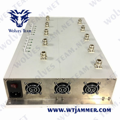 CDMA-GSM 5G LTE Mobiele Telefoonstoorzender 50m Lojack VHF UHFstoorzender