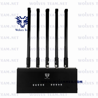 10 bandengsm CDMA Draagbare Mobiele het Signaalstoorzender van Stoorzenderwifi GPS Lojack