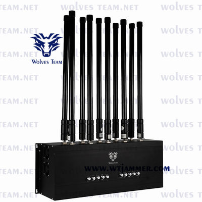 10 bandengsm CDMA Draagbare Mobiele het Signaalstoorzender van Stoorzenderwifi GPS Lojack