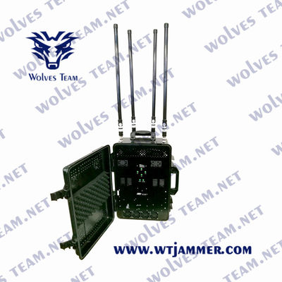 De Pelikaanip65 VHF UHFstoorzender 900W van UMTS WCDMA voor Militair VIP Voertuigkonvooi