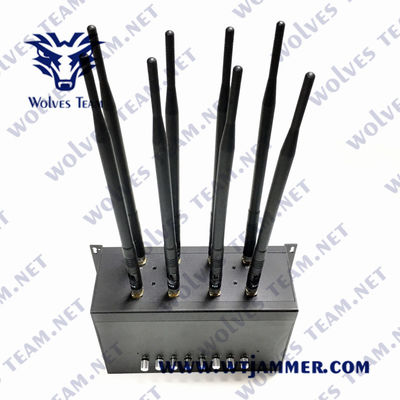 50m GSM WiFi CDMA Lojack Mobiele Telefoonstoorzender 80W UHFvhf