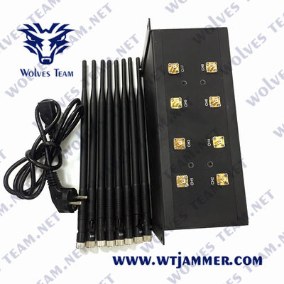 50m GSM WiFi CDMA Lojack Mobiele Telefoonstoorzender 80W UHFvhf