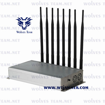 40W GSM LTE 5G Mobiele Telefoonstoorzender Lojack VHF UHFsignaalblocker