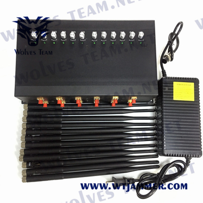 De Telefoonblocker van CDMA 24W Mobiele Stoorzender 12 GSM GPS WIFI van Antennesdcs