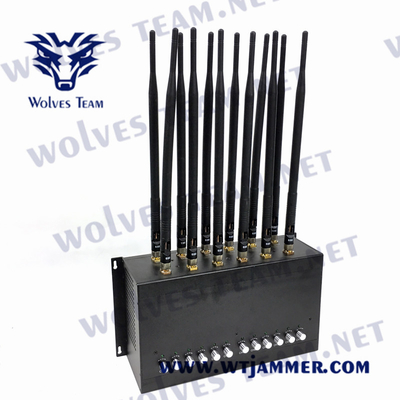 De Telefoonblocker van CDMA 24W Mobiele Stoorzender 12 GSM GPS WIFI van Antennesdcs