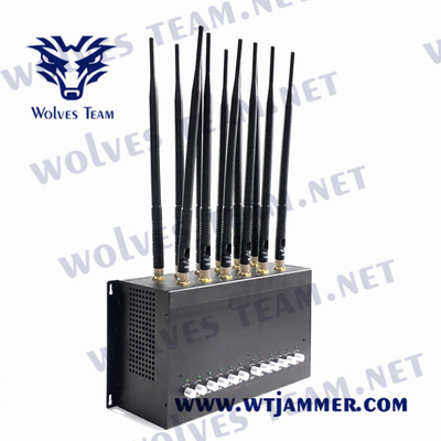 De Telefoonblocker van CDMA 24W Mobiele Stoorzender 12 GSM GPS WIFI van Antennesdcs