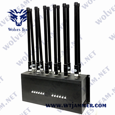 DCS-GSM GPS WIFI de UHFvuh Desktop van Stoorzendercdma 24W 12 Antennes