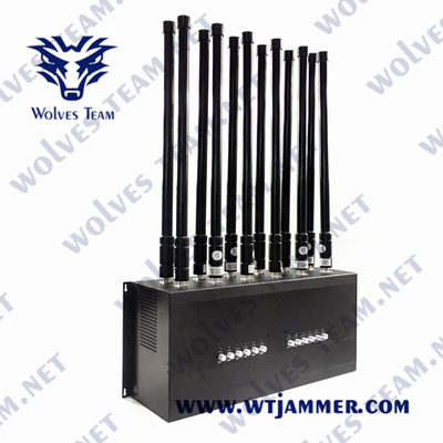 DCS-GSM GPS WIFI de UHFvuh Desktop van Stoorzendercdma 24W 12 Antennes