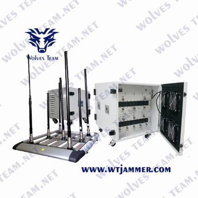 kopen Militaire eenheden IED Bom Jammer 500w WIFI 5.8 GPS GSM 3G 4G 5G Cell Phone Signal Jammer online vervaardiging