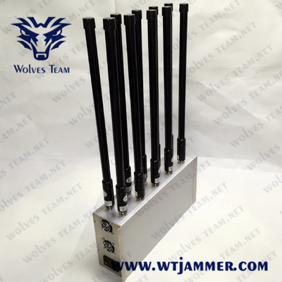 3200-3600MHz cellulaire Signaalstoorzender GPS Lojack 3G 4G 5G VHF UHF5g