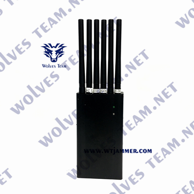 De samengestelde Draagbare GPS Stoorzender L1 L2 L3 L4 L5 GPS van 2W 5 Antennes