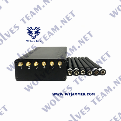 De samengestelde Draagbare GPS Stoorzender L1 L2 L3 L4 L5 GPS van 2W 5 Antennes