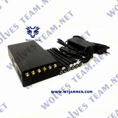 De samengestelde Draagbare GPS Stoorzender L1 L2 L3 L4 L5 GPS van 2W 5 Antennes