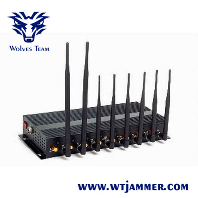 GSM WIFI Draadloze Draagbare het Aluminiumdoos van DCS PHS 16W van de Signaalstoorzender