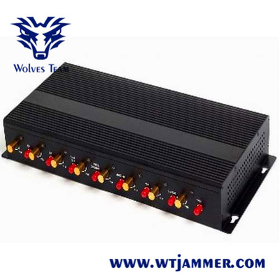 GSM WIFI Draadloze Draagbare het Aluminiumdoos van DCS PHS 16W van de Signaalstoorzender