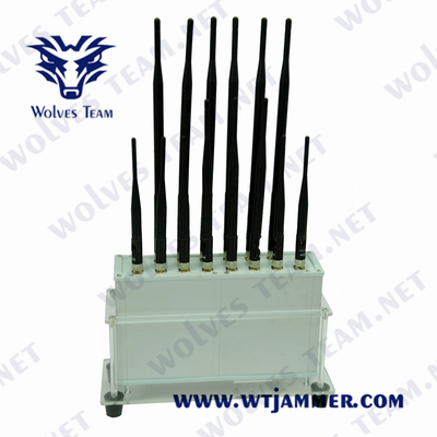 400-500MHz mobiele Telefoonstoorzender 16 Antennes WIFI UHFvhf-GSM CDMA