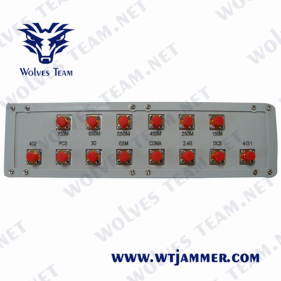 400-500MHz mobiele Telefoonstoorzender 16 Antennes WIFI UHFvhf-GSM CDMA